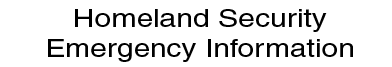 Homeland Security Emergency Information logo-no action